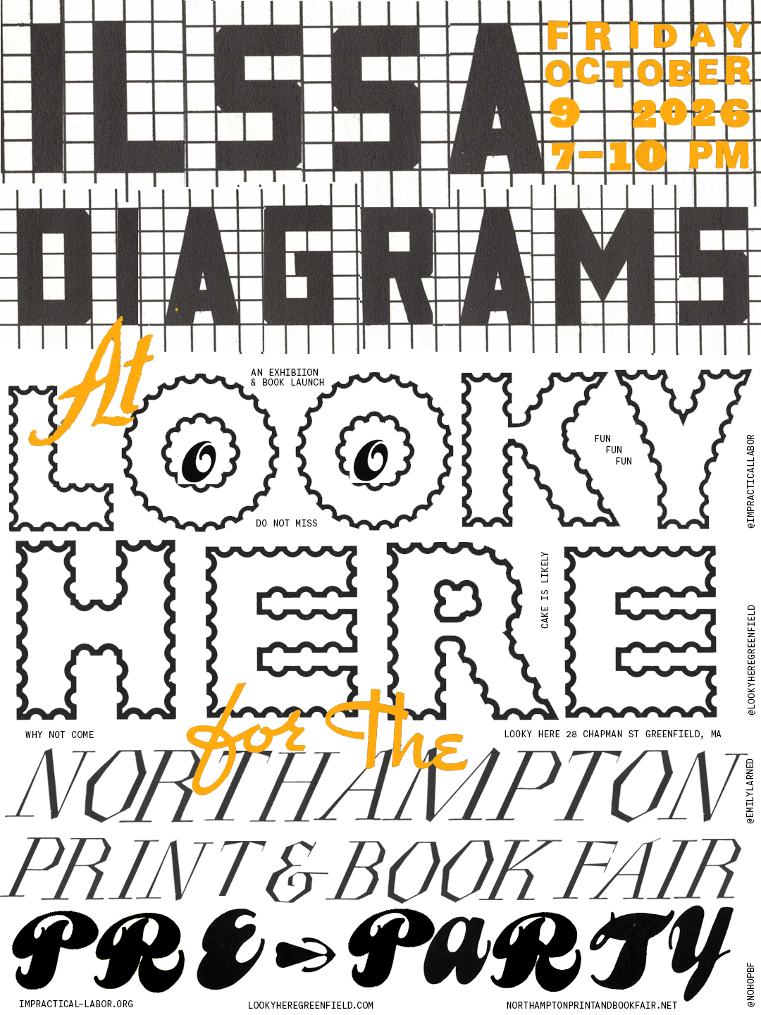 ILSSA DIAGRAMS AT looky here greenfield MA October 2026
