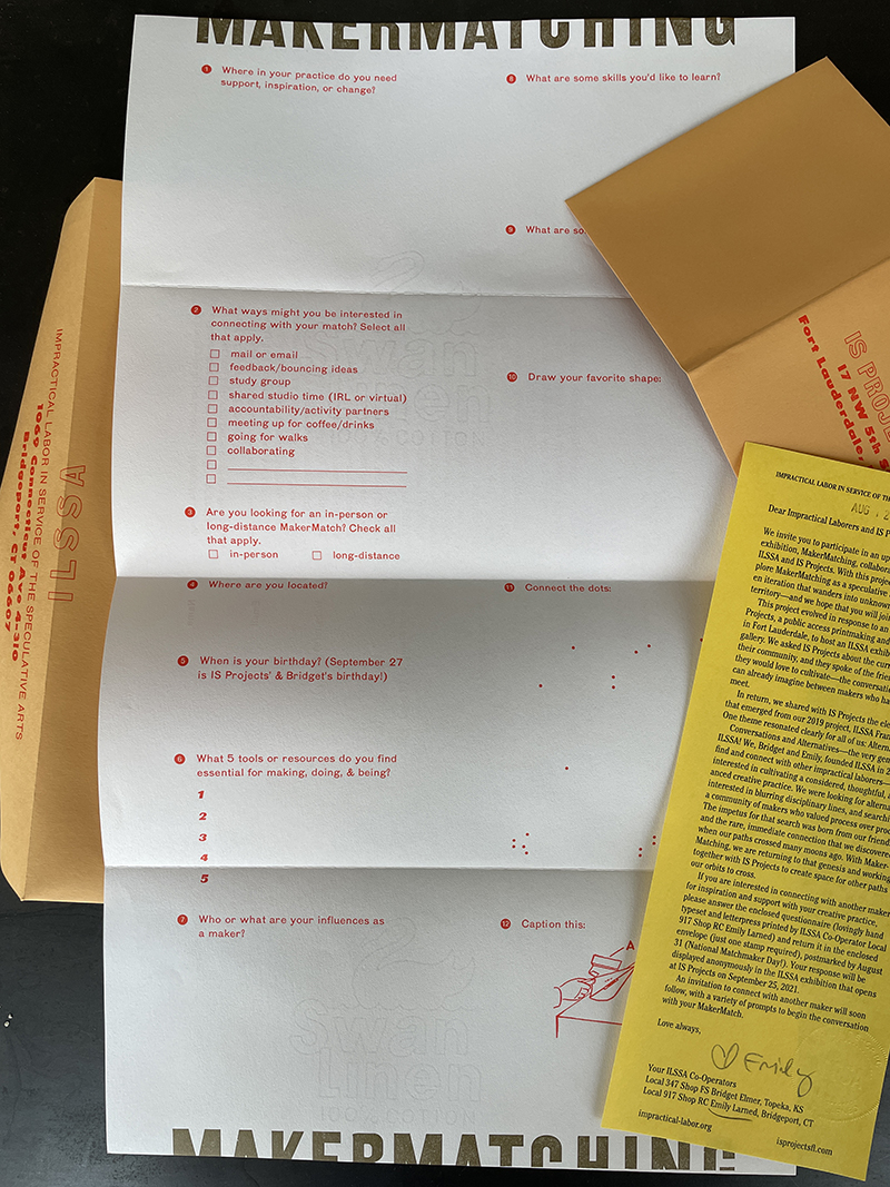 ILSSA MakerMatching mailing