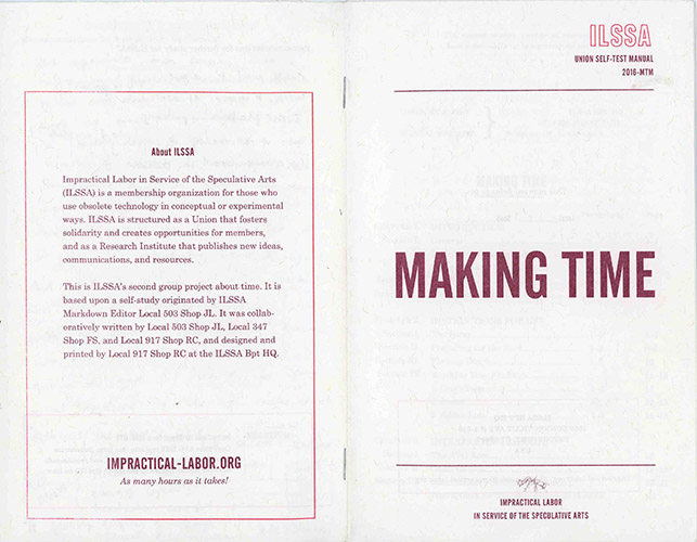 ILSSA Making Time project